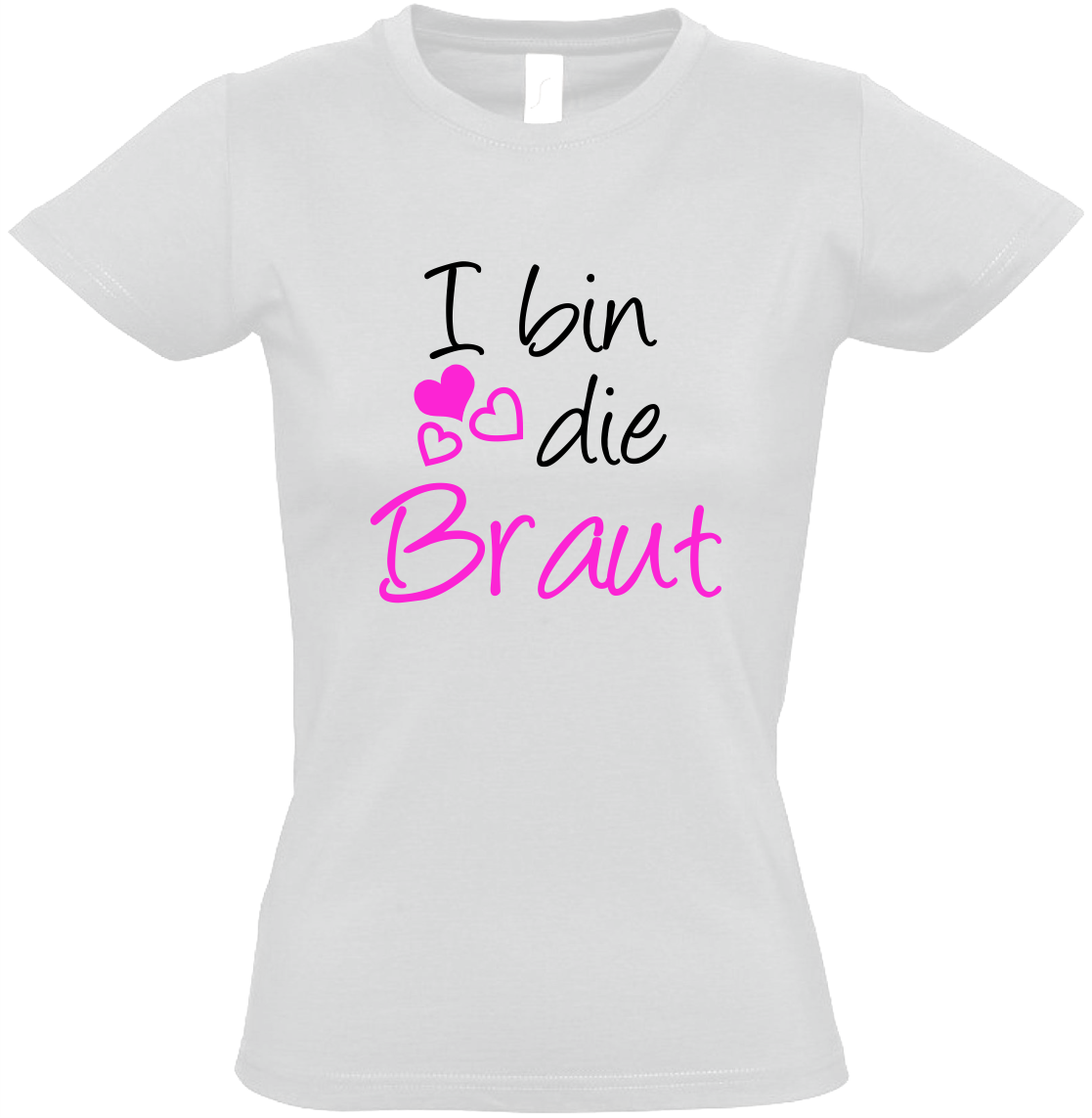 Braut Polterabend T-Shirt - "I bin die Braut"